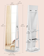 Espelho com Prateleira e Porta Joias