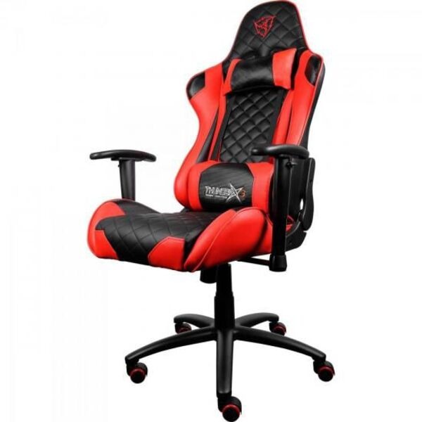 Cadeira Gamer Ergonômica Reclinável 180° com Braços 2D Vermelha