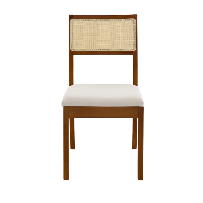 Kit 2 Cadeiras Madeira Maciça Off White | Frete Grátis