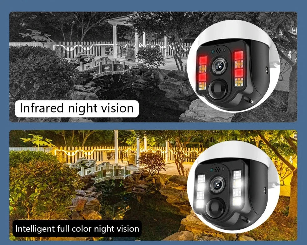 Câmera De Segurança Suporta Chip 4 G Com Painel Solar à Prova D'água IP66