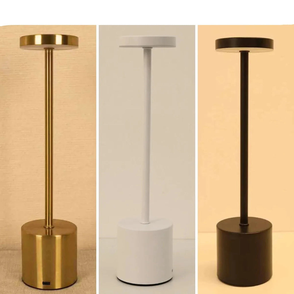 Luminária de Mesa LED Recarregável com Touch