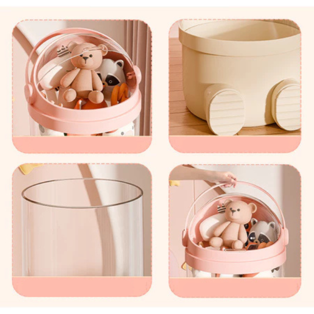 COMPRE 1 LEVE 2 Tubo Decorativo de Armazenamento - Ursinhos e brinquedos PROMOÇÃO SÓ HOJE