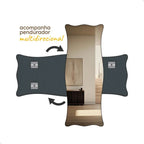 Espelho Pinterest Decorativo Grande 60x80cm Paris Preto |BLACK FRIDAY|