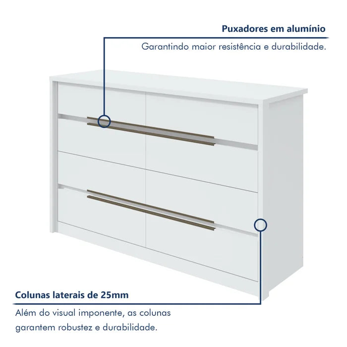 Cômoda Vênus 8 gavetas |BLACKFRIDAY|