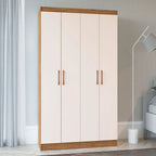 Guarda-roupa Solteiro 4 Portas Sion 8 Prateleiras - BLACK FRIDAY