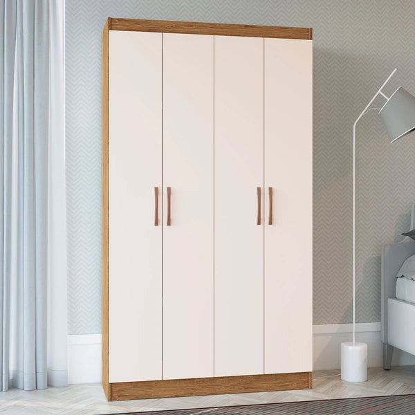 Guarda-roupa Solteiro 4 Portas Sion 8 Prateleiras - BLACK FRIDAY