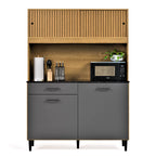 Armário De Cozinha Compacto Com 4 Portas E 1 Gaveta |BLACKFRIDAY|