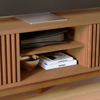 Rack para TV até 75 Polegadas com Ripado e 4 Portas