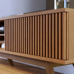 Rack para TV até 75 Polegadas com Ripado e 4 Portas