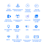 Drone Maverick 3 Classic Pro com Câmera 4K Ultra HD 7Km GPS Wi-Fi