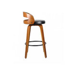 Banqueta para Cozinha Alta Giratória Madeira Rustica