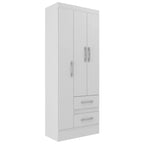 Guarda Roupas Solteiro 3 Portas 2 Gavetas Nobre Branco |BLACKFRIDAY|