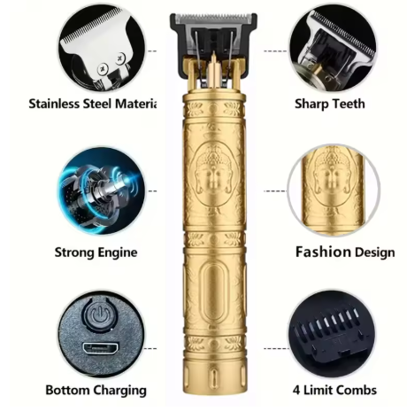 Máquina de Barbear -T9 Portátil - Carregamento Rápido