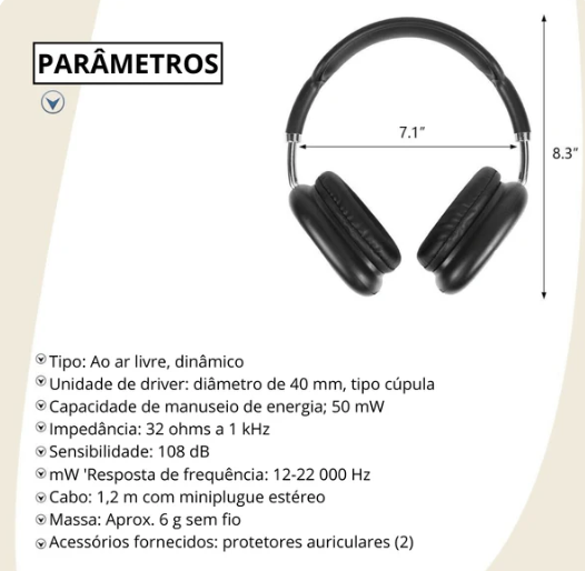 Fone de Ouvido Bluetooth - MaxPhone