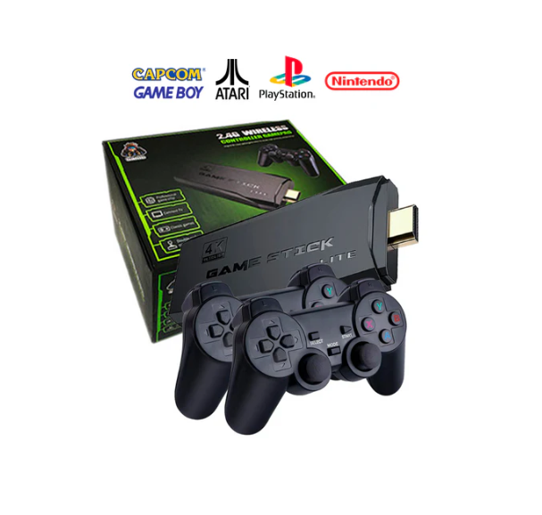 GameBox 4K® 10.000 Jogos Retrô [2 Controles sem Fio]