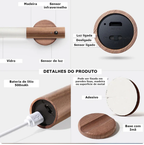 uminária LED Magnética com Sensor de Movimento - Recarregável