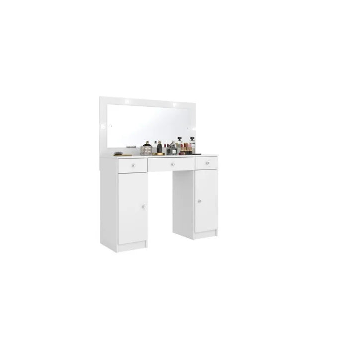 Penteadeira Camarim com Espelho e LED 3 Gavetas 2 Portas Carism |BLACK FRIDAY|