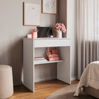 Mesa Escrivaninha Home Office com Gaveta e Prateleira