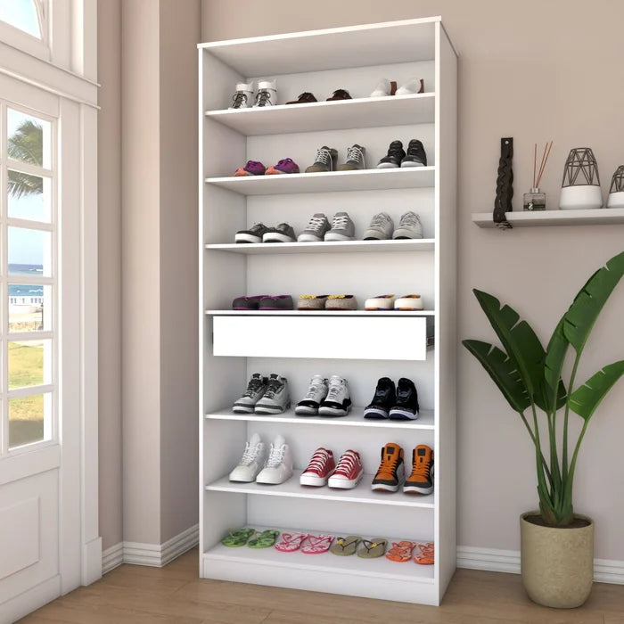 Sapateira LIZ 2 Portas com Espelho 1 Gaveta para 15 Pares de Sapato Branco |BLACK FRIDAY|